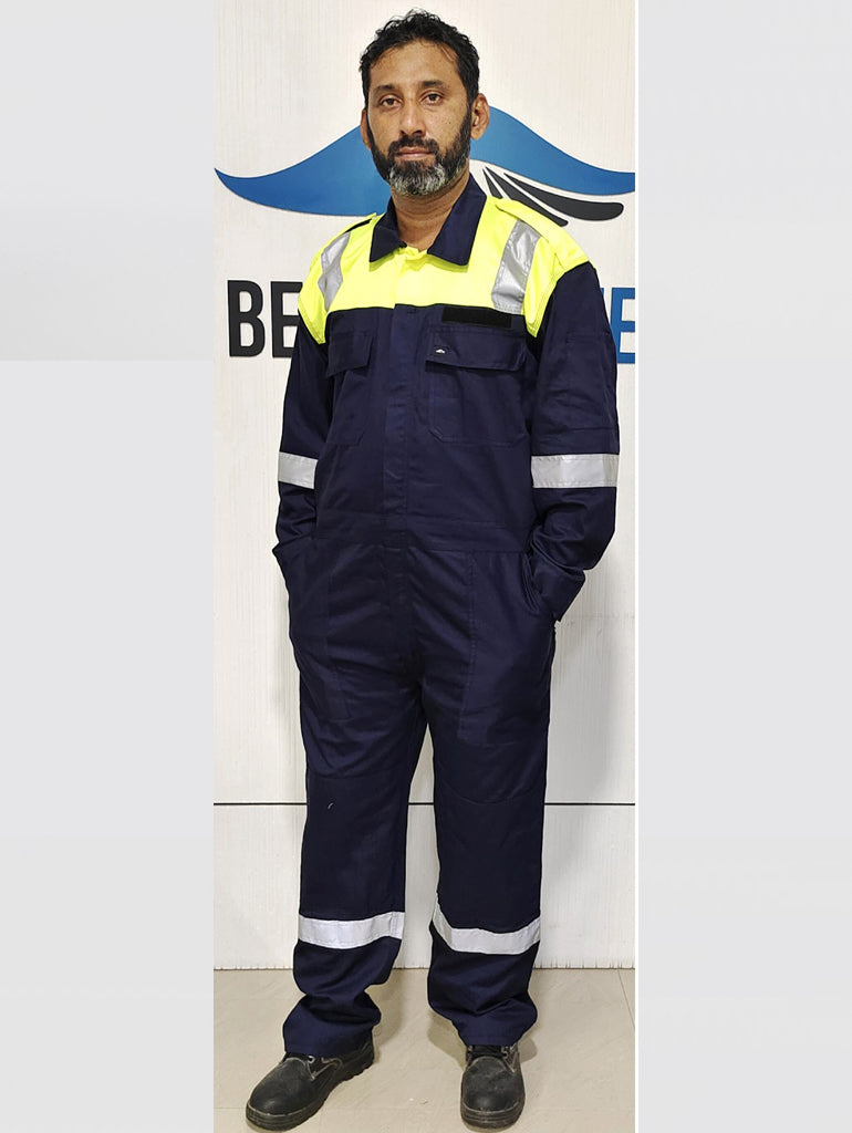 Buy BSF Uniforms Men's Cotton Royal Blue 3XL Coverall (Boiler Suit and  Dungree) at Amazon.in